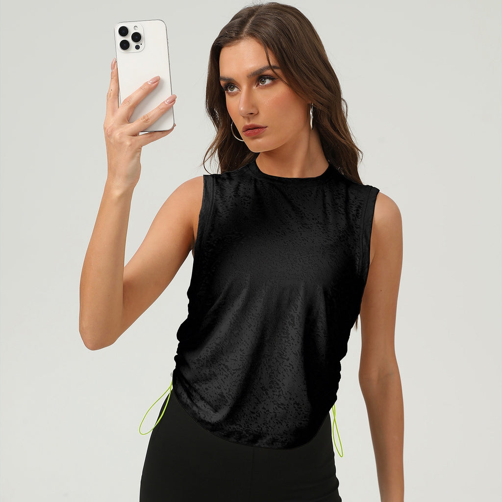 LYNXWEAR New Jacquard Sports Women Sleeveless  Breathable